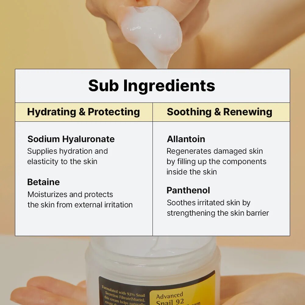 Crème COSRX Advanced Snail 92