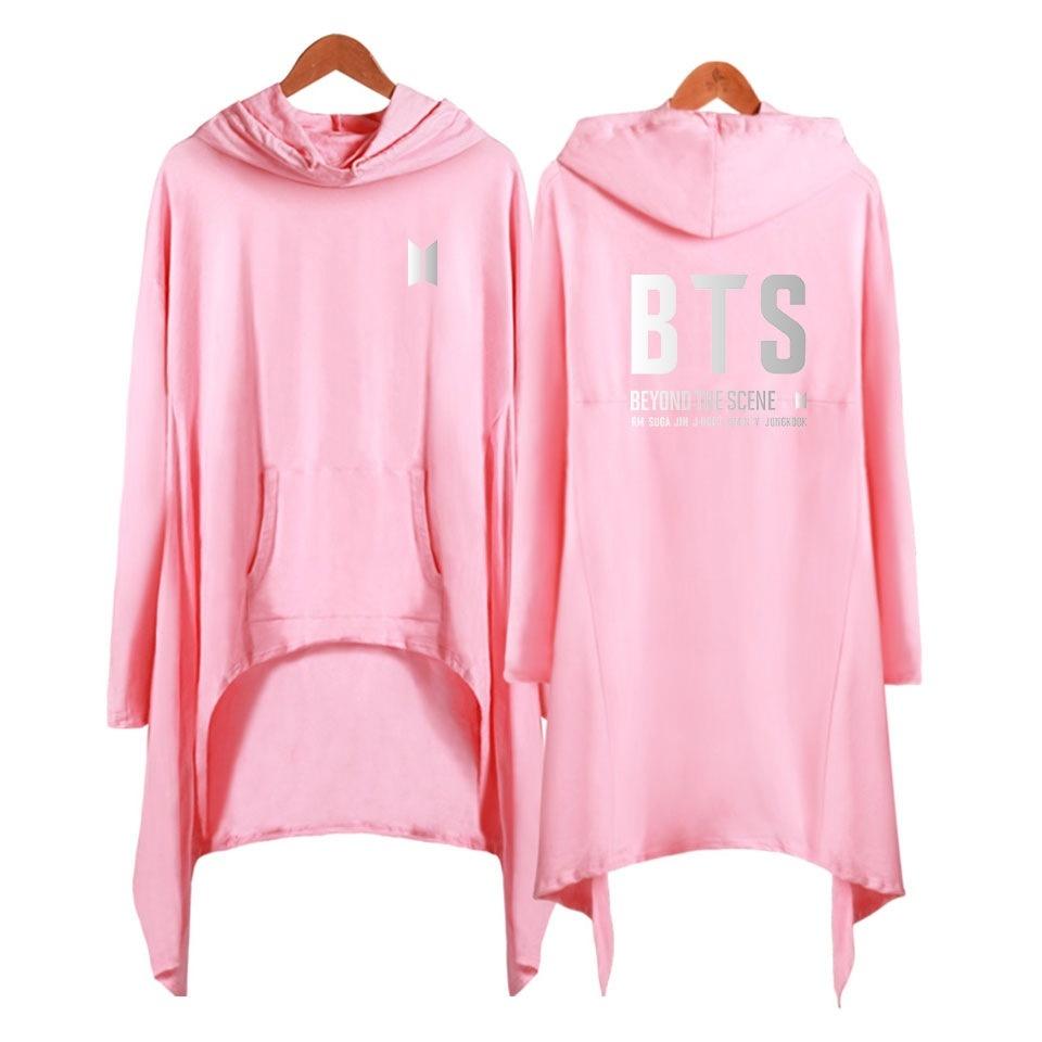 Sweatshirt longue Robe Irrégulière à Manches avec capuche BTS - BEST KPOP SHOP