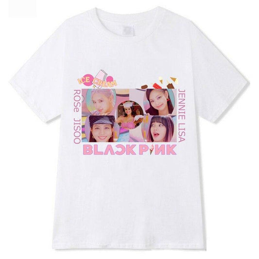 T-shirt ICE CREAM Blackpink - BEST KPOP SHOP