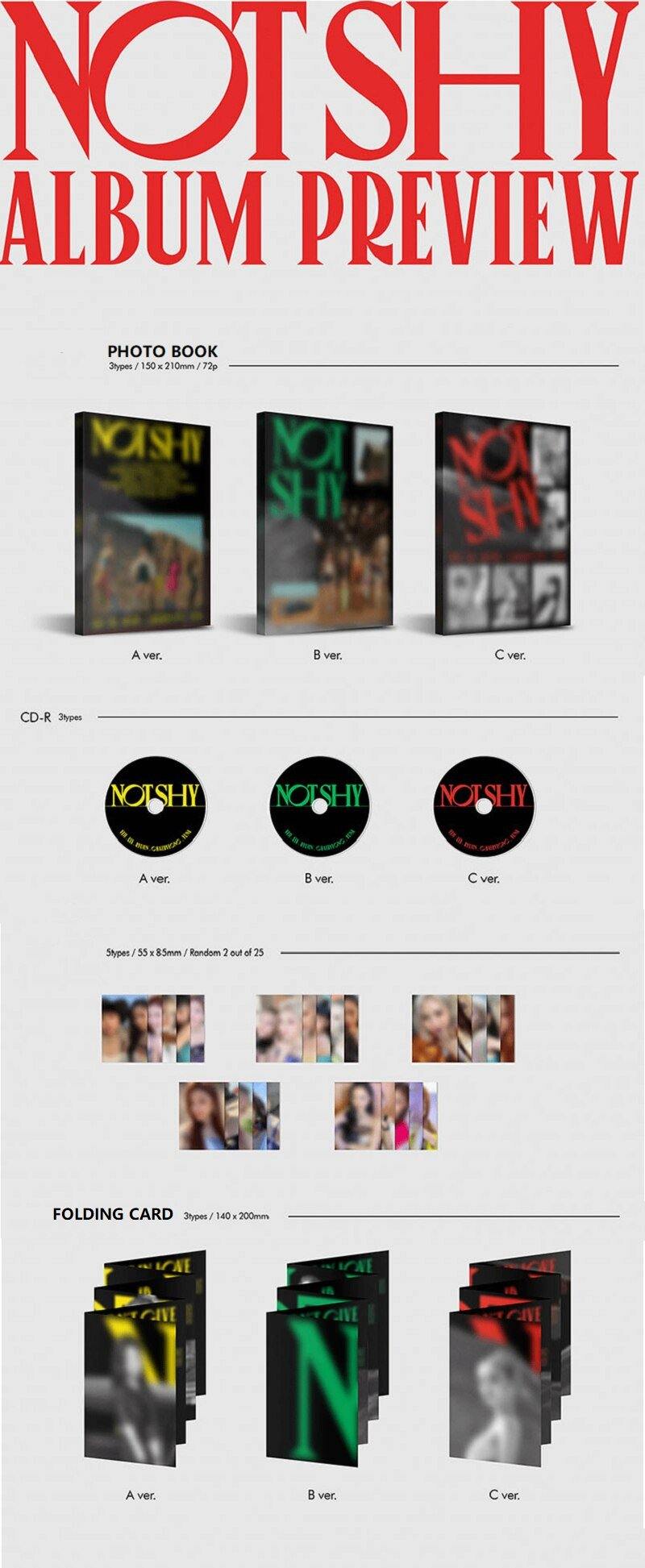 ITZY THE 3RD MINI ABLUM: NOT SHY KPOP - BEST KPOP SHOP