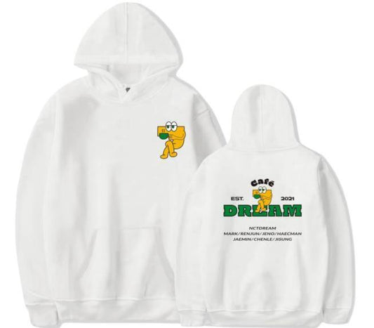 Kpop nct dream cafe 7 dream all member names printing hoodies fashion unisex fleece/thin pullover sweatshirt 6 colors - BEST KPOP SHOP