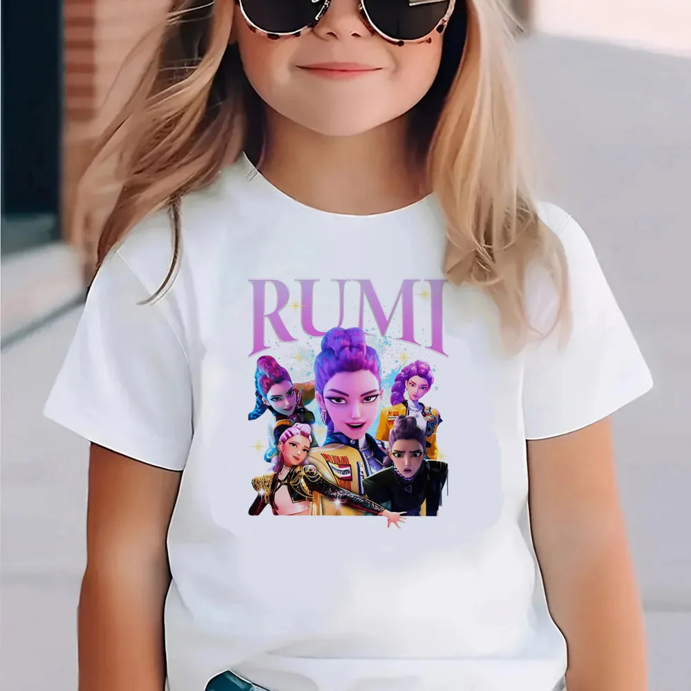 T-Shirt Kpop Demon Hunters enfant