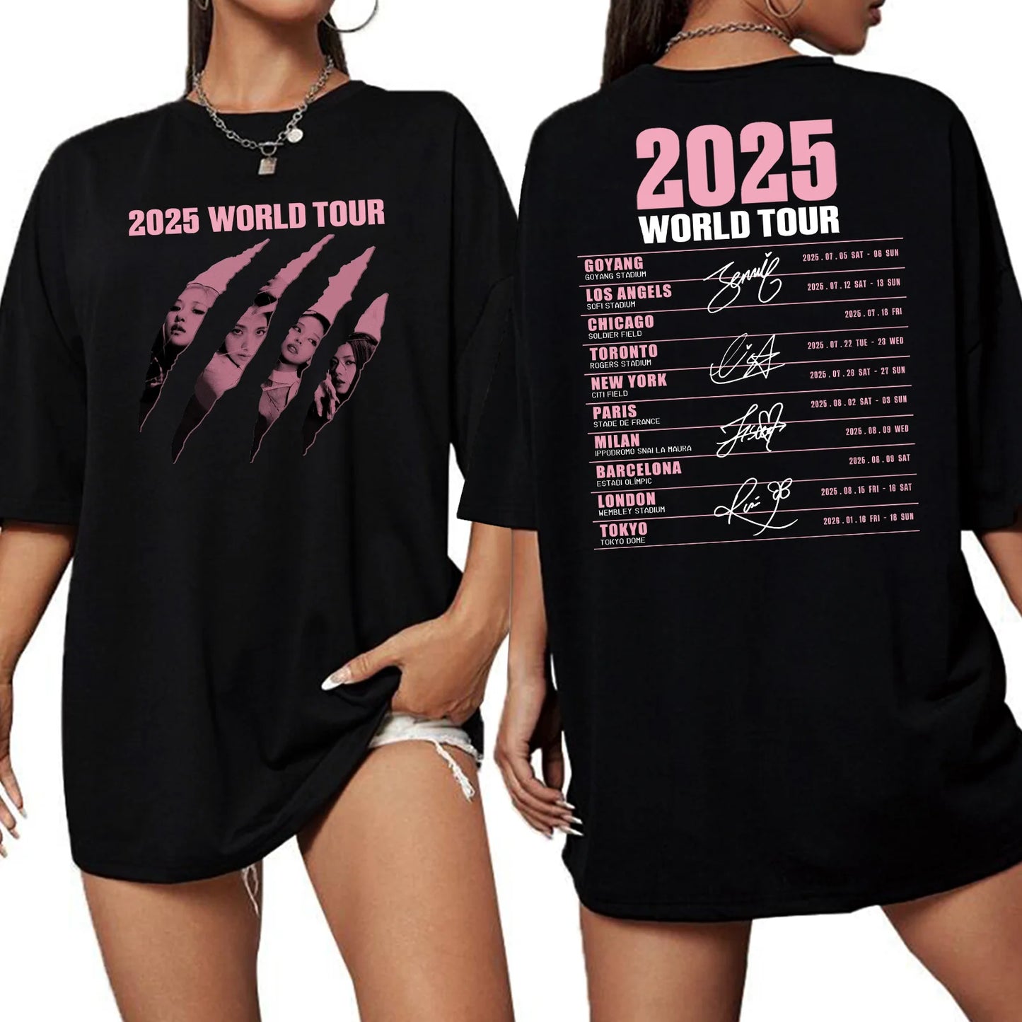 T-Shirt Blackpink 2025 World Tour