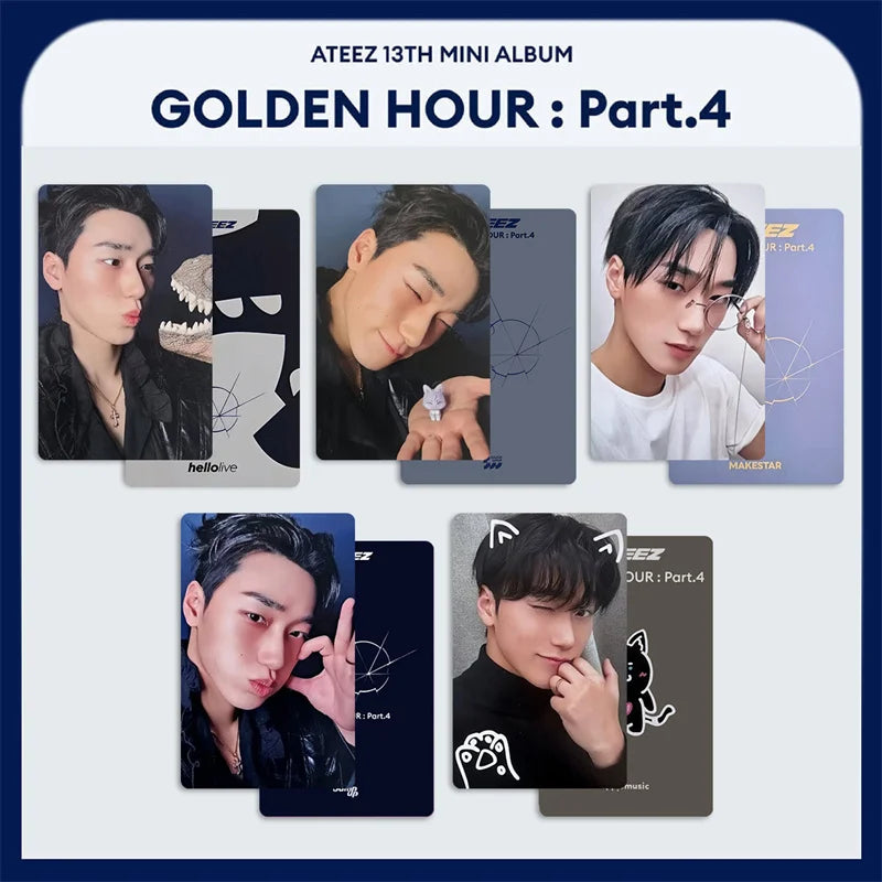 Photocards ATEEZ – GOLDEN HOUR et modèles au choix