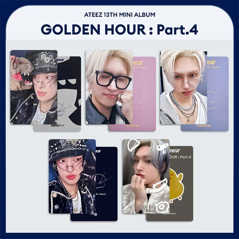 Photocards ATEEZ – GOLDEN HOUR et modèles au choix