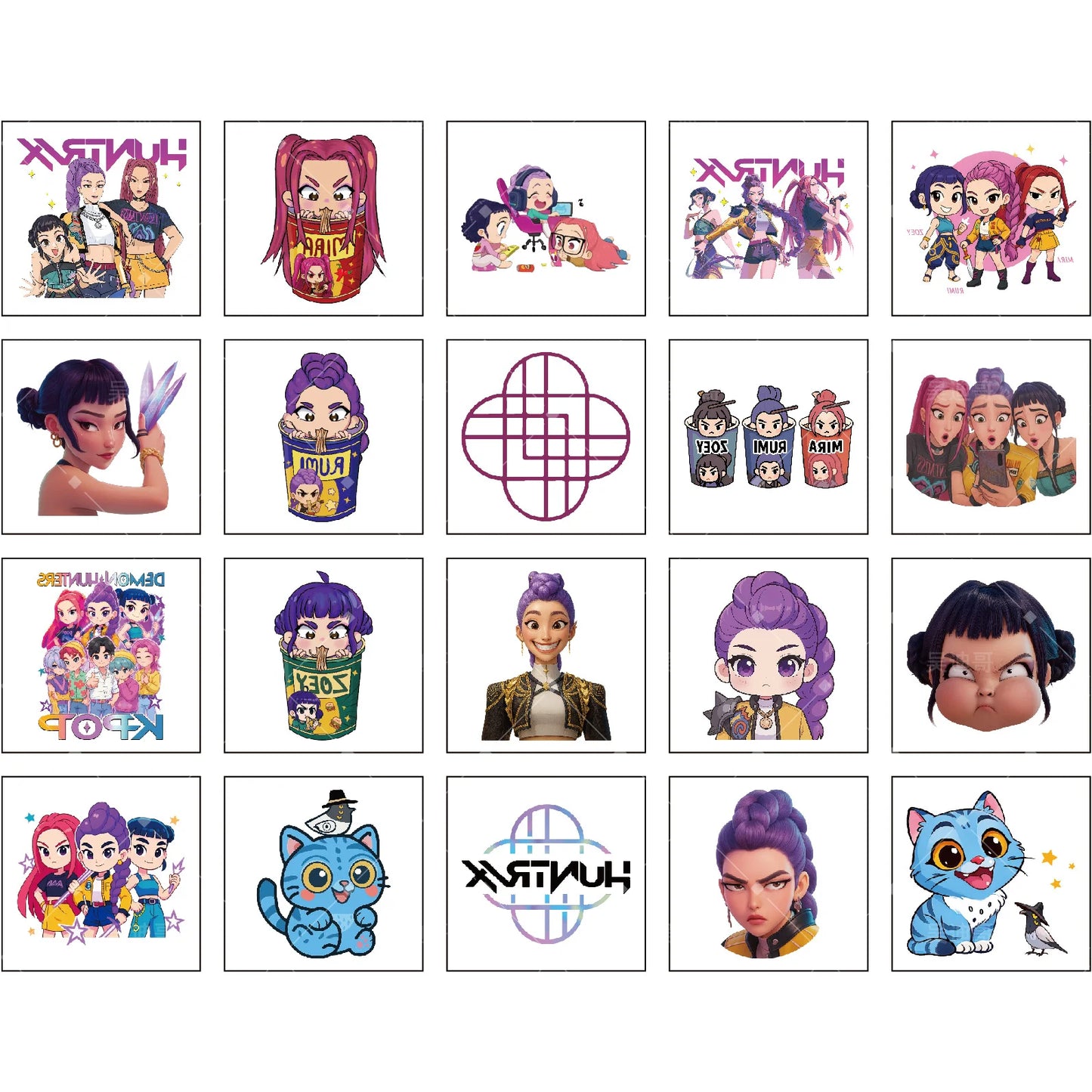 Tatouage Temporaire Kpop Demon Hunters