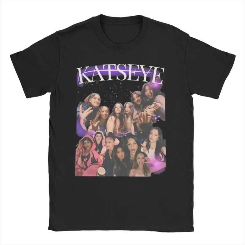 T-Shirt KATSEYE Album Soft Est Fort - Coton Streetwear Homme Femme