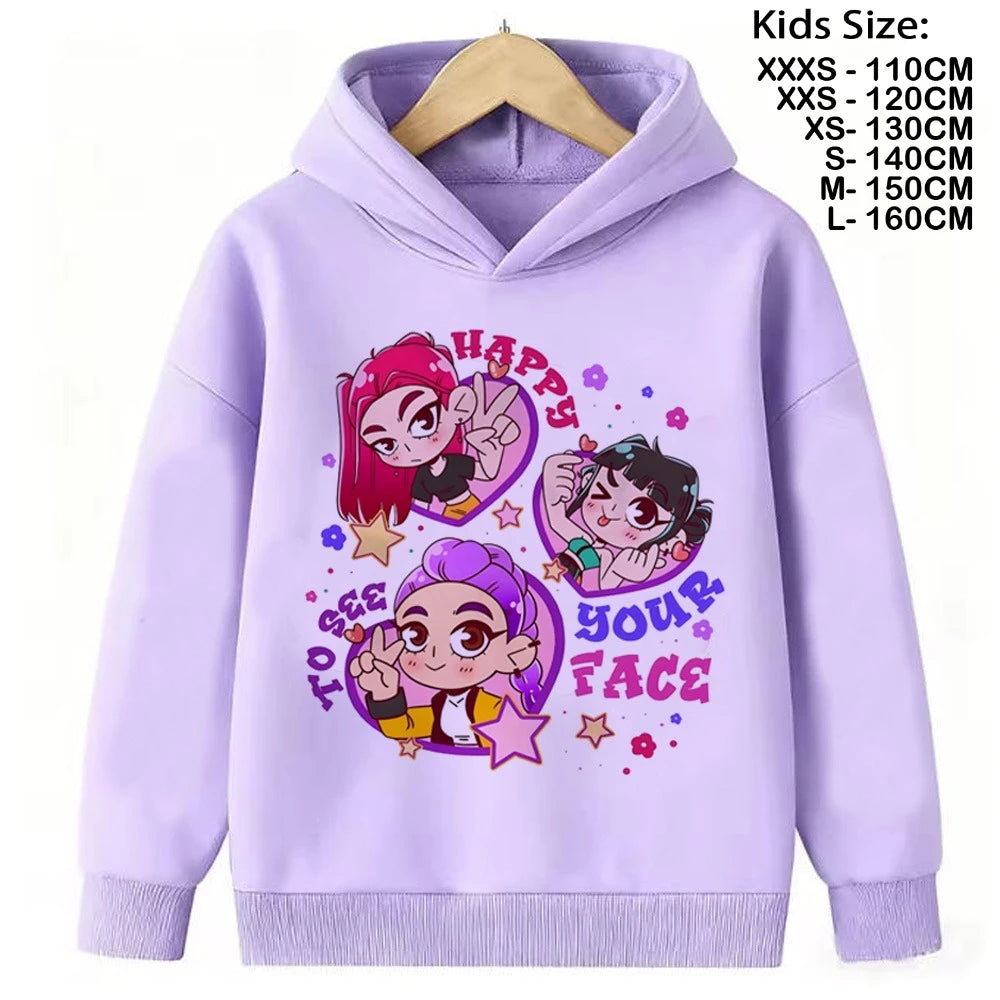Sweatshirt Kpop Demon Hunters enfant