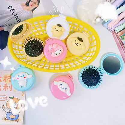 Mini Brosse avec Miroir Sanrio