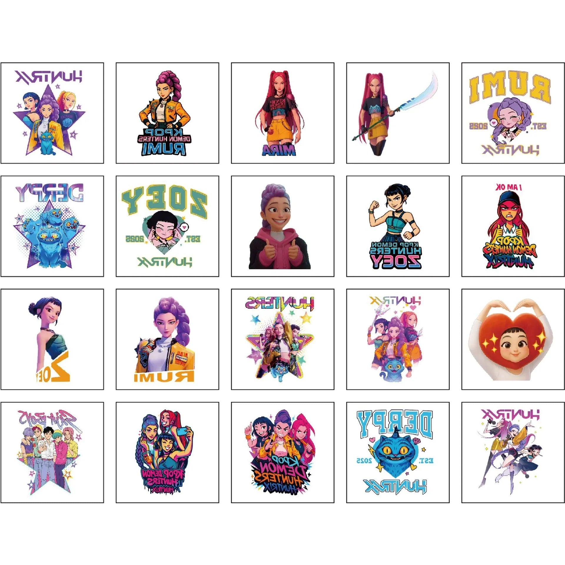 Tatouage Temporaire Kpop Demon Hunters