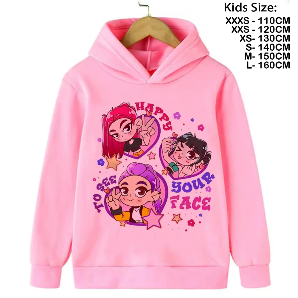 Sweatshirt Kpop Demon Hunters enfant