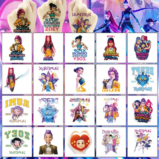Tatouage Temporaire Kpop Demon Hunters