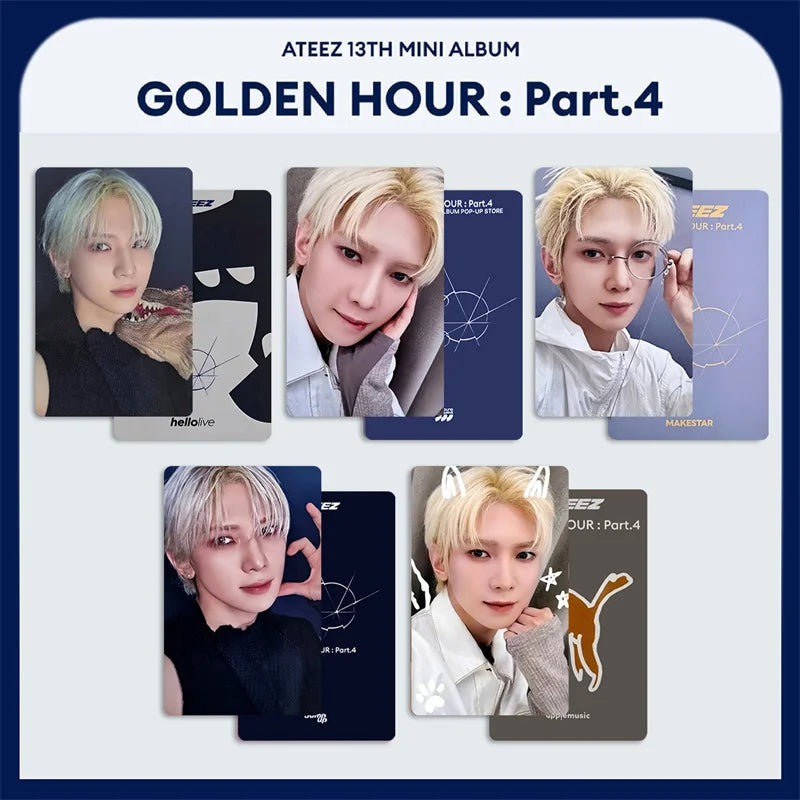 Photocards ATEEZ – GOLDEN HOUR et modèles au choix
