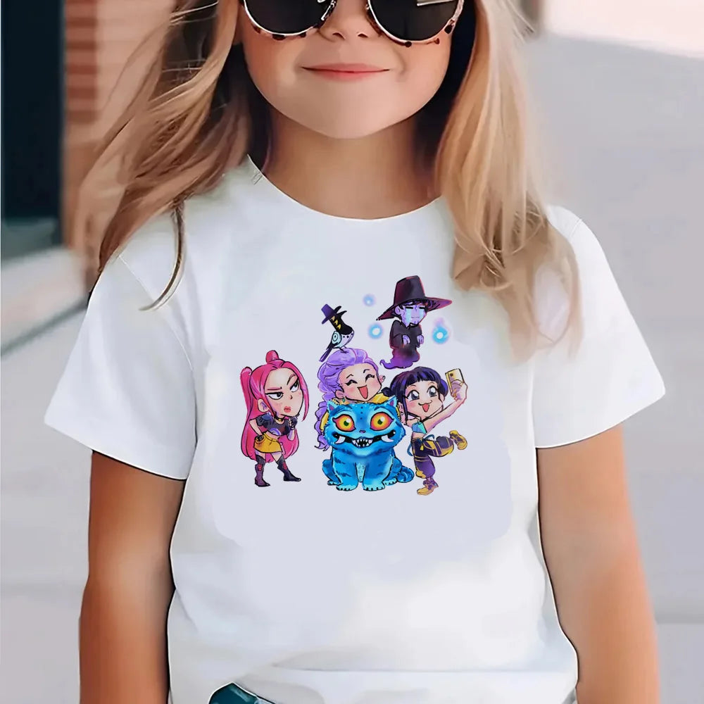 T-Shirt Kpop Demon Hunters enfant