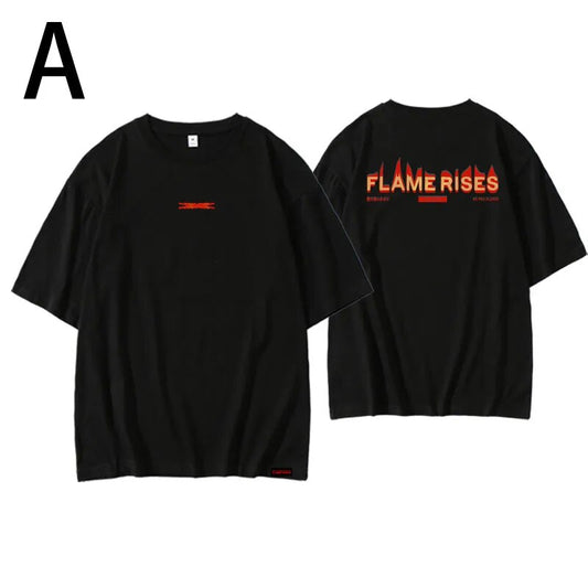 T-shirt LE SSERAFIM TOUR FLAME RISES