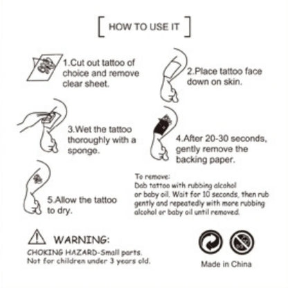 Tatouage Temporaire Kpop Demon Hunters