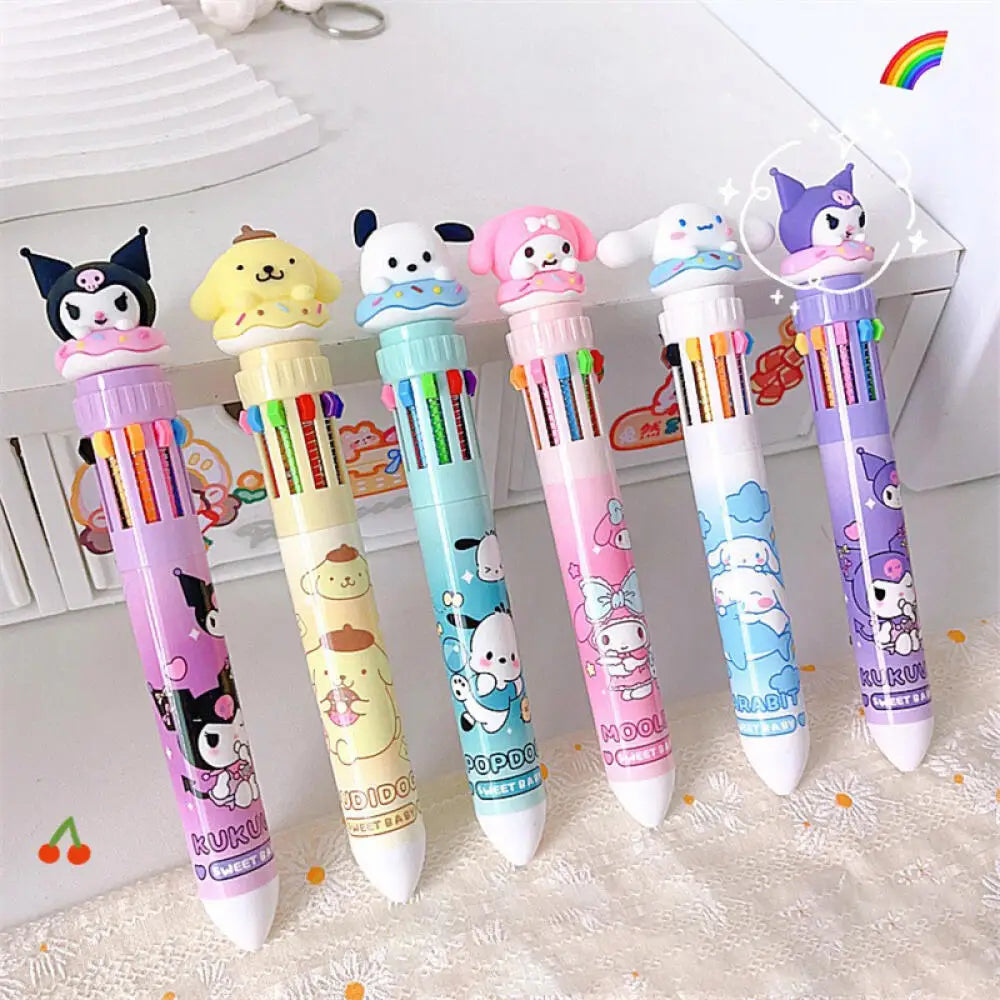 Stylo 10 Couleurs Sanrio