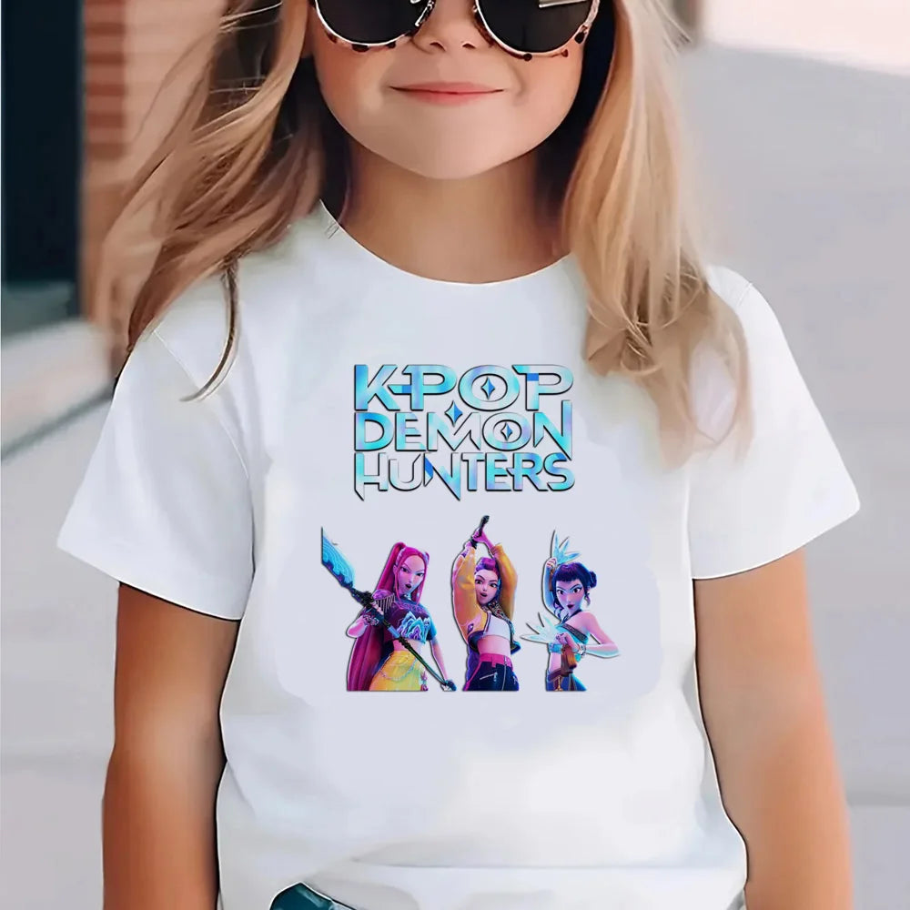 T-Shirt Kpop Demon Hunters enfant