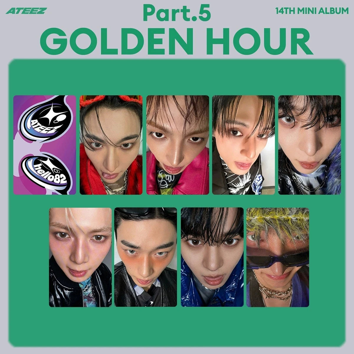 Photocards ATEEZ – GOLDEN HOUR et modèles au choix