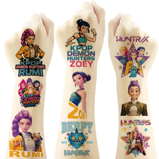 Tatouage Temporaire Kpop Demon Hunters