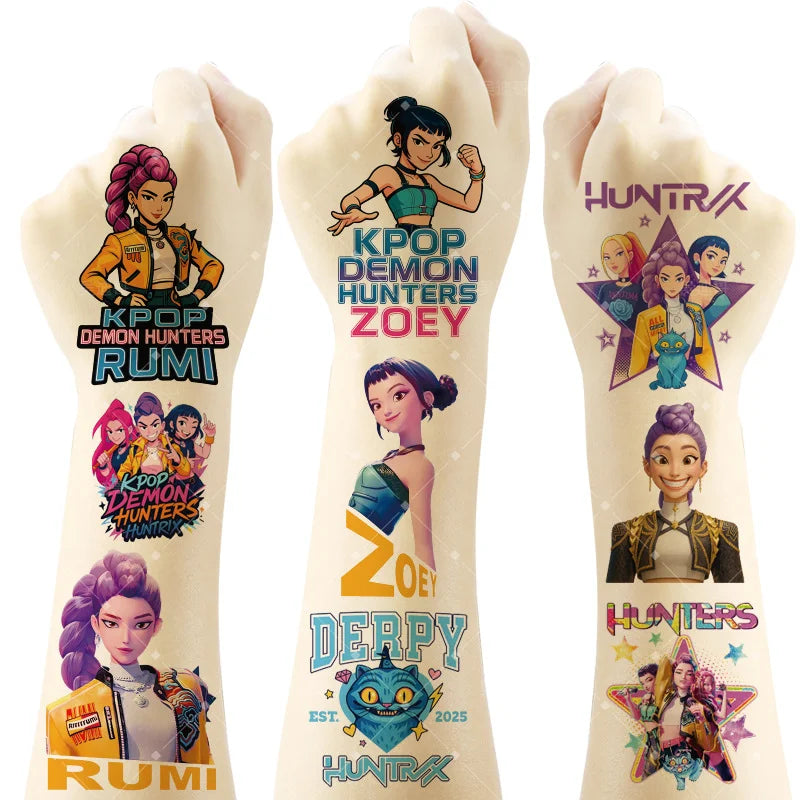 Tatouage Temporaire Kpop Demon Hunters