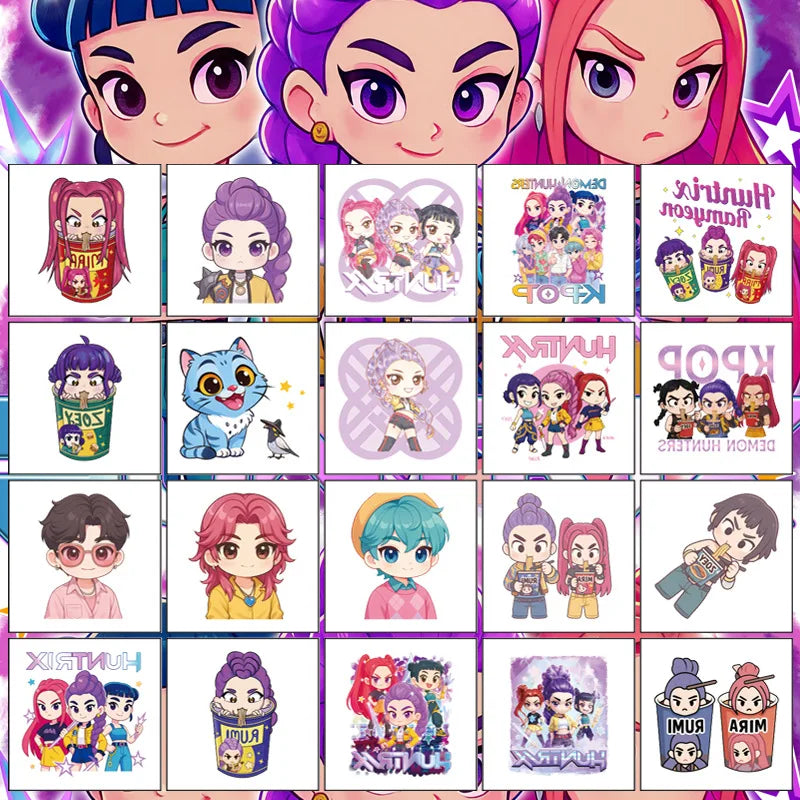 Tatouage Temporaire Kpop Demon Hunters