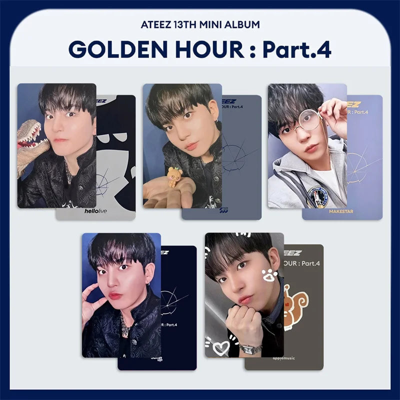 Photocards ATEEZ – GOLDEN HOUR et modèles au choix