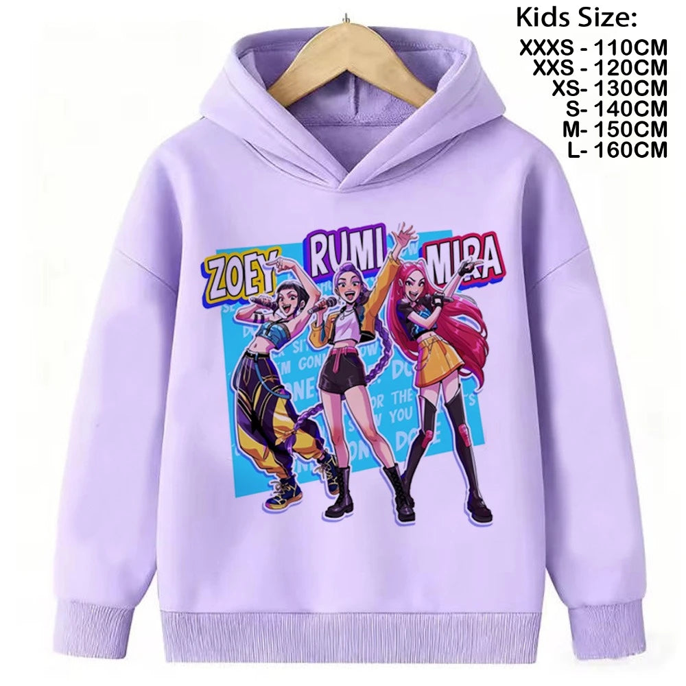 Sweatshirt Kpop Demon Hunters enfant