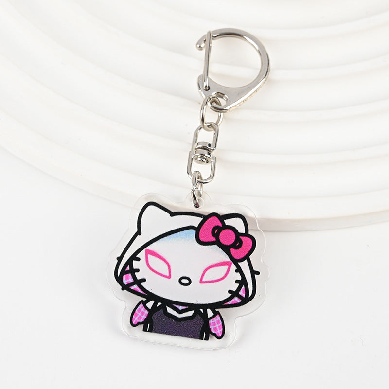 Porte Clés Hello Kitty Spiderman