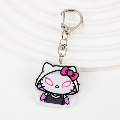 Porte Clés Hello Kitty Spiderman