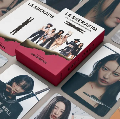 Photocards Le Sserafim UNFORGIVEN 55PCS