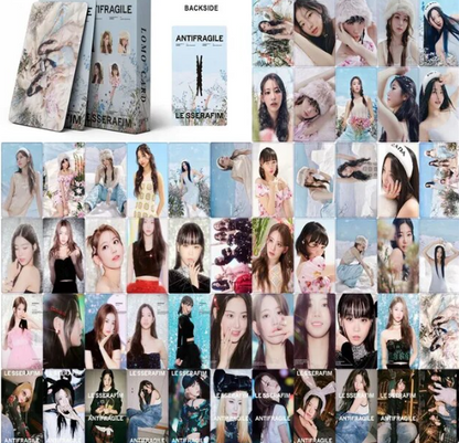 Photocards Le Sserafim UNFORGIVEN 55PCS