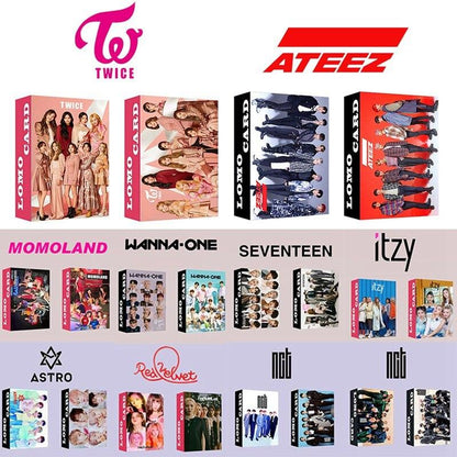 Photocards 30 pièces TWICE/ATEEZ/IKON/ITZY/MOMOLAND/RED VELVET/SEVENTEEN/ASTRO/EXO/NCT - BEST KPOP SHOP