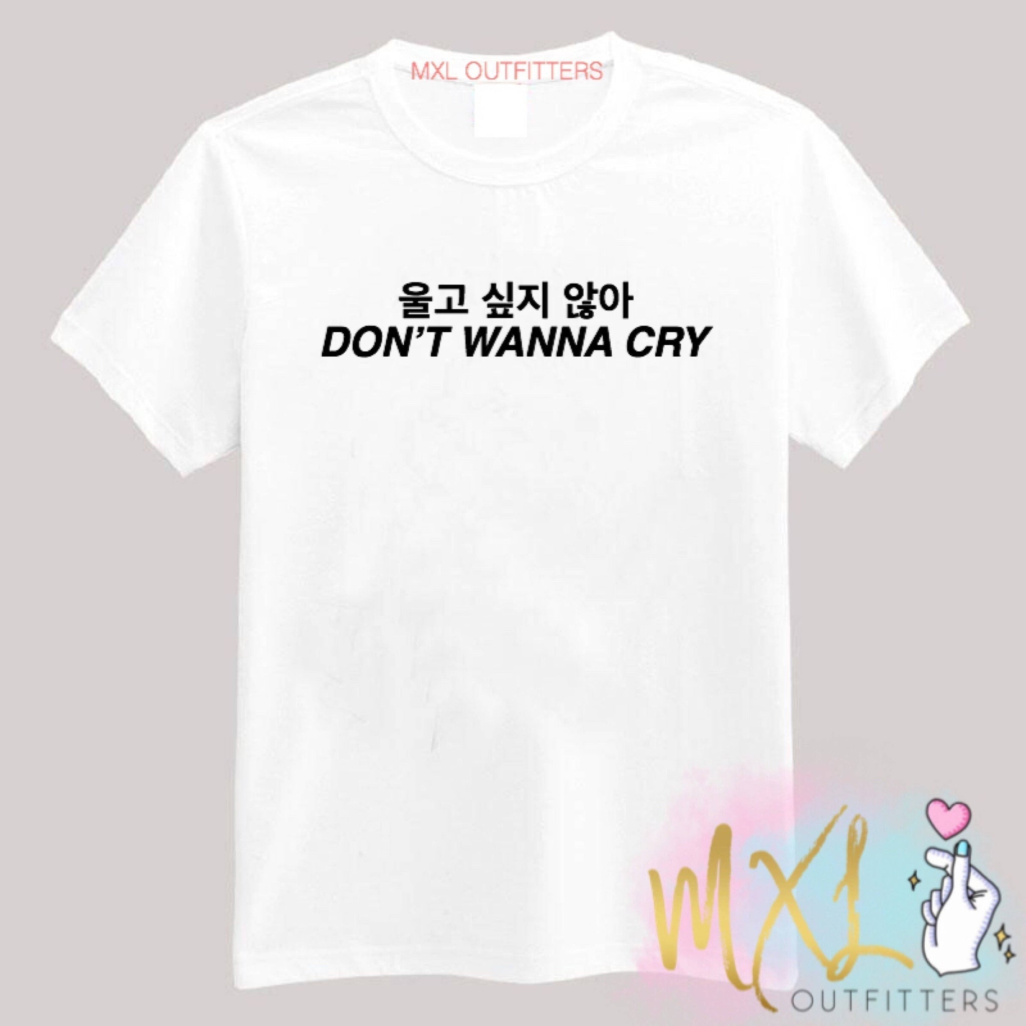 T-shirt don't wanna cry SEVENTEEN - BEST KPOP SHOP