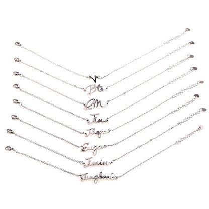 Bracelet en argent BTS - BEST KPOP SHOP