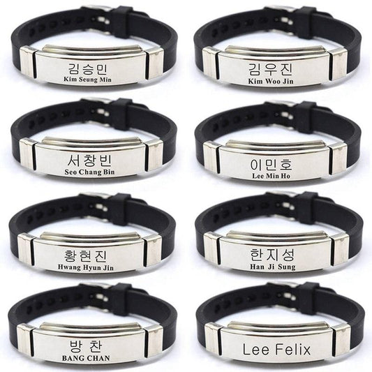 Bracelets Stray Kids en acier inoxydable - BEST KPOP SHOP