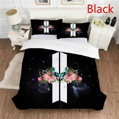 Housse de couette avec taie d'oreiller BTS - BEST KPOP SHOP