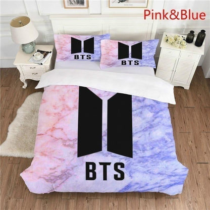 Housse de couette avec taie d'oreiller BTS - BEST KPOP SHOP