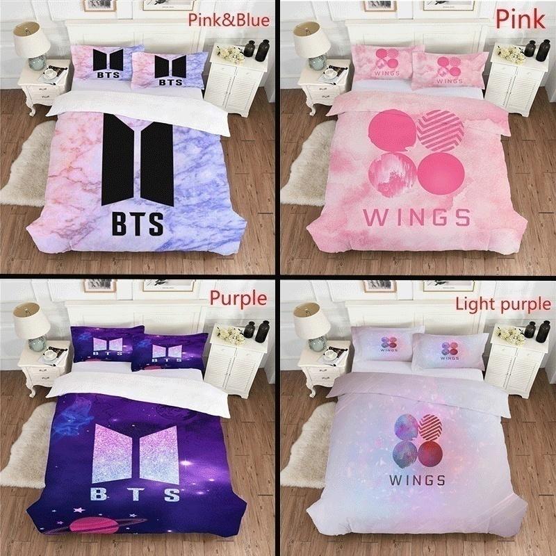 Housse de couette avec taie d'oreiller BTS - BEST KPOP SHOP
