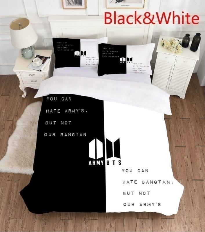 Housse de couette avec taie d'oreiller BTS - BEST KPOP SHOP
