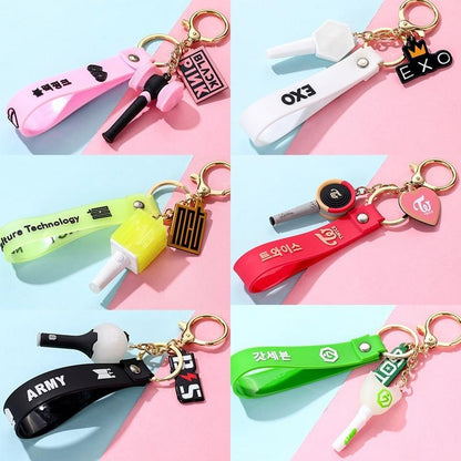 Porte clé avec lightstick BTS/ BLACKPINK/ GOT7/ EXO/ TWICE/ NCT127 - BEST KPOP SHOP