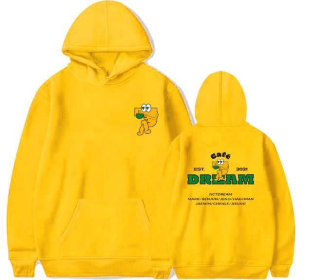Kpop nct dream cafe 7 dream all member names printing hoodies fashion unisex fleece/thin pullover sweatshirt 6 colors - BEST KPOP SHOP