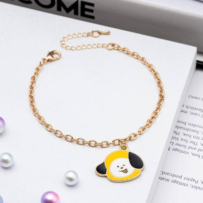 Bracelet BT21 GOLD - BEST KPOP SHOP