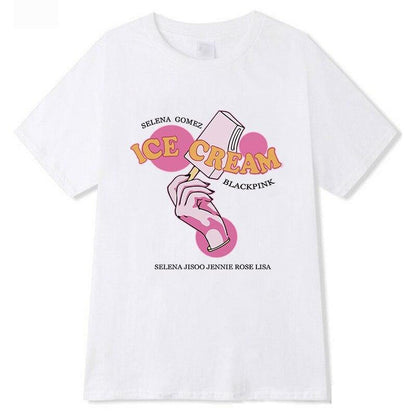 T-shirt ICE CREAM Blackpink - BEST KPOP SHOP