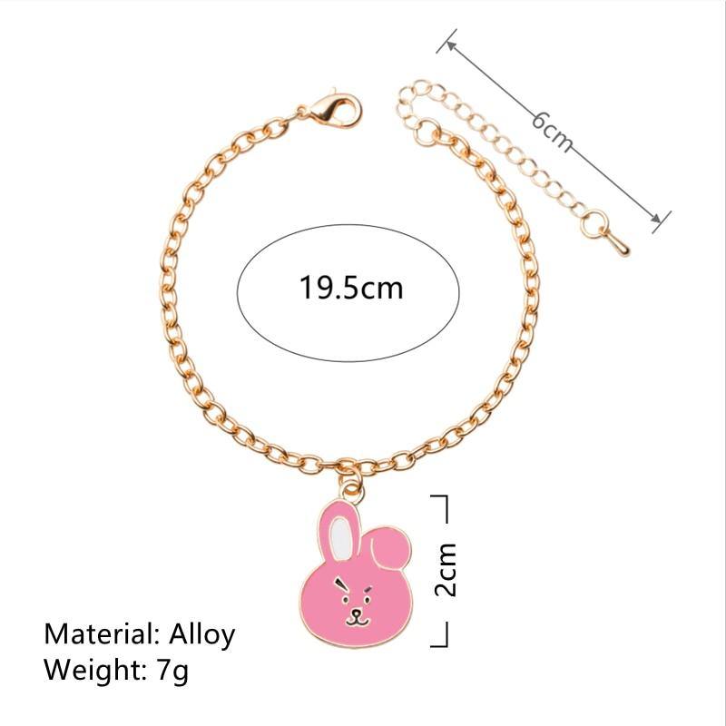 Bracelet BT21 GOLD - BEST KPOP SHOP