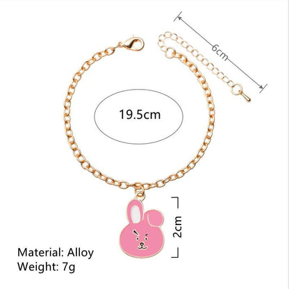 Bracelet BT21 GOLD - BEST KPOP SHOP