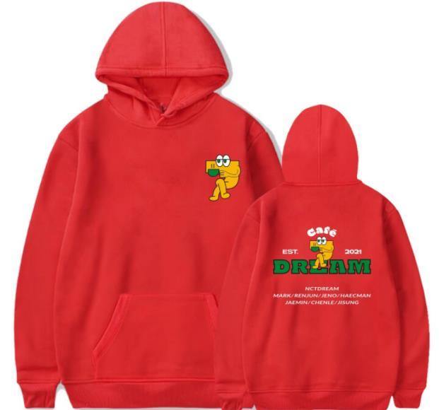 Kpop nct dream cafe 7 dream all member names printing hoodies fashion unisex fleece/thin pullover sweatshirt 6 colors - BEST KPOP SHOP