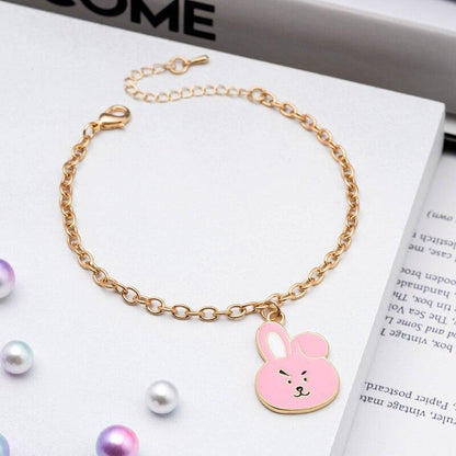 Bracelet BT21 GOLD - BEST KPOP SHOP