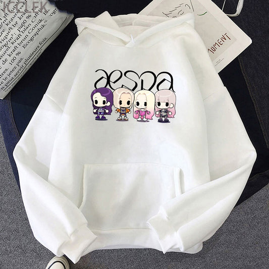 Sweatshirt Cartoon Aespa