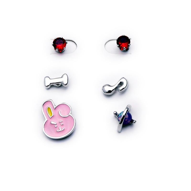 Boucles d'oreilles BT21 - BEST KPOP SHOP